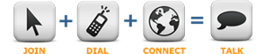 Simple to use. Join, Dial, Connect, Talk