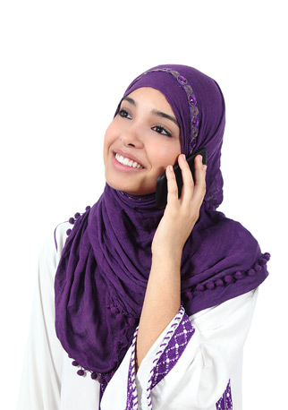 woman on phone