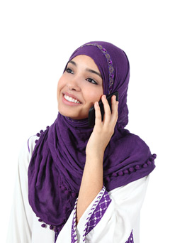 woman on phone